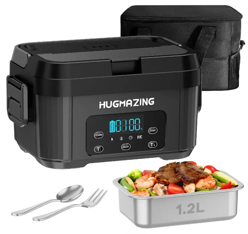 Hugmazing Cordless Electric Lunch Box — Grey